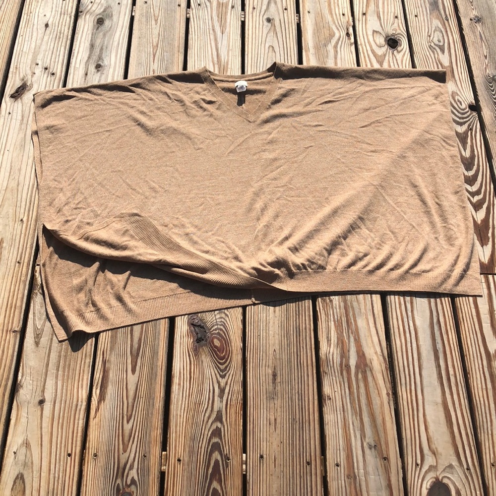 Targets a new day 2019 Lightweight V-neck Sweater Shrug In Tan Size: OSFM